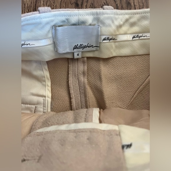 3.1 Phillip Lim Khaki Cuffed Straight Leg Pant Size 4 - Picture 4 of 8